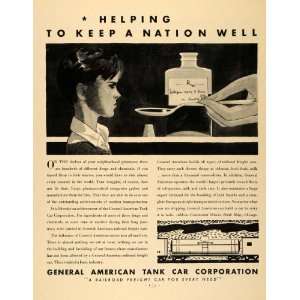  1931 Ad General American Tank Car Railroad Train Drugs 