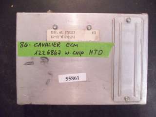 86 GM CHEVY CAVALIER ECU/ECM W/PROM *see details*  