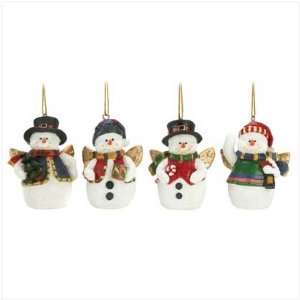  Snowman Christmas Tree Ornaments Set of 4 