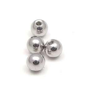  Wholesale LOT 100 Stainless Steel 14g Threaded Ball 4mm 