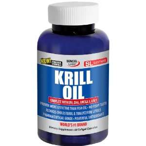  Pure Arctic Krill Oil with Omega 3 500mg 60 Softgel 