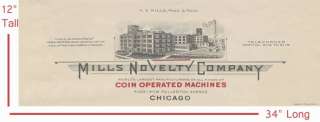   Factory Ad Poster From 1927 Chicago Factory Antique Slot Machines