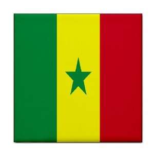  Senegal Flag Tile Trivet 