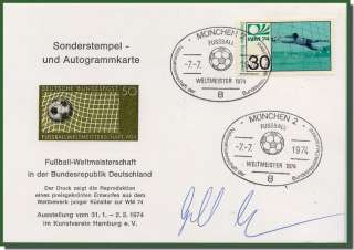cc267 Soccer football autograph Germany Gerd Muller  