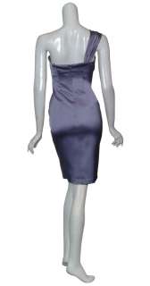 DAVID MEISTER Sleek Lavender Stretch Eve Dress 2 NEW  