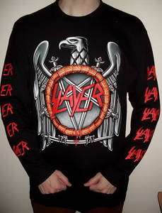 Slayer Eagle Logo Metal long sleeve T Shirt Size L new  