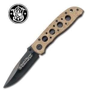  Smith and Wesson Folding Knife Extreme Ops Aluminum Desert 