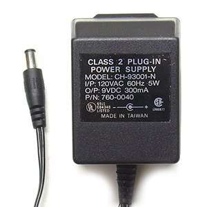  AC DC ADAPTER 9VOLTS DC @ 300mA 2.1mm DC POWER PLUG 