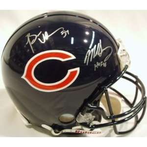  Brian Urlacher & Mike Singletary Autographed Helmet 