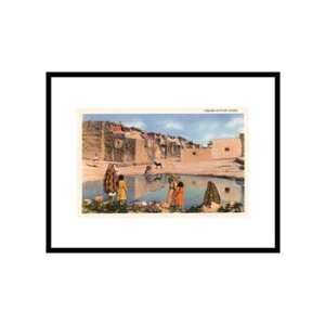  Sky City of Acoma, New Mexico Pre Matted Poster Print 