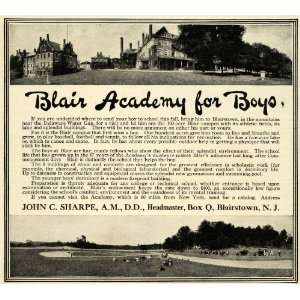   Blairstown New Jersey Tuition Cost   Original Print Ad