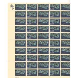 View of Model City Full Sheet of 50 X 5 Cent Us Postage Stamps Scot 