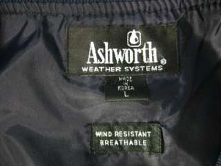 Wind resistant breathable golf vest from Ashcroft featuring ribbed v 