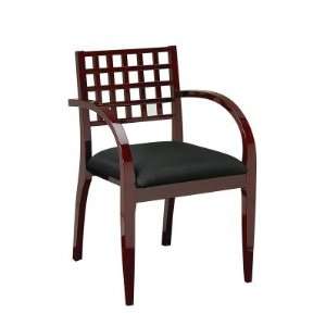 MEN982 MAH Leg Chair with Wood Criss Cross Back 2 pack Free Delivery 