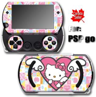 Hello Kitty Pink CAT SKIN STICKER COVER for SONY PSP Go  