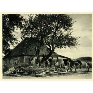 1949 Print Blacksmith Shop Vigsnaes Smaaland Channel Denmark Historic 