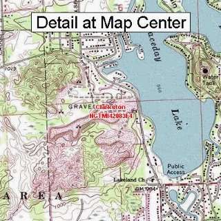   Topographic Quadrangle Map   Clarkston, Michigan (Folded/Waterproof