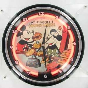  Mickey & Minnie 12 Neon Clock by Telemania