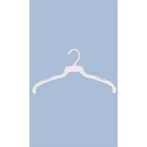  White 16 Sloped Shoulder Plastic Clothes Hanger