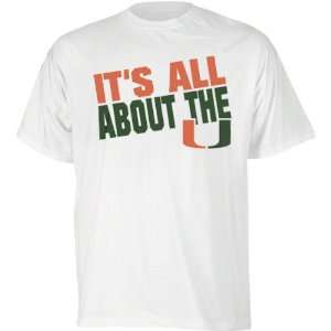   White Its All About The U Slogan T Shirt