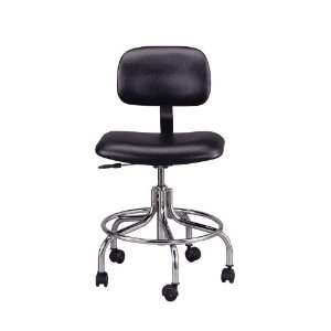 Cleanroom Chair, ESD, 19.5 to 27 height, aluminum base  