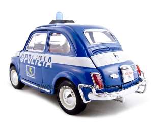 FIAT 500 POLIZIA POLICE 118 DIECAST MODEL CAR  