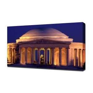 Jefferson Memorial Washington   Canvas Art   Framed Size 40x60 