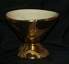 American Bisque Weeping Gold Planter Dish 2  