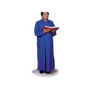  Clerical Alb Womens Wrap Velcro Closures Medium Blue 