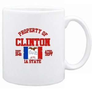   Property Of Clinton / Athl Dept  Iowa Mug Usa City