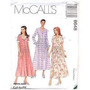  McCalls Sewing Pattern 8648 Misses Long Dress, Size FW 