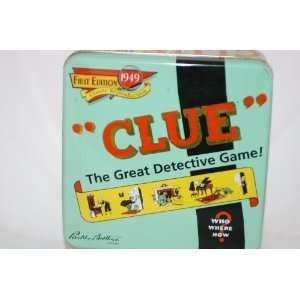  ***RARE*** TIN EDITION   Game #1081 CLUE FIRST EDITION 