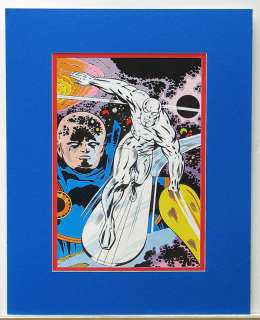 Vintage 1978 SILVER SURFER Pin up Poster Marvel MATTED  
