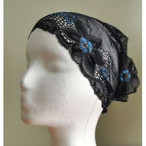   Blue Details Under Scarf Headband (Hijab Accessory) 