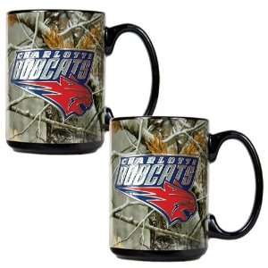 Charlotte Bobcats Open Field 2pc Ceramic Mug Set  Sports 