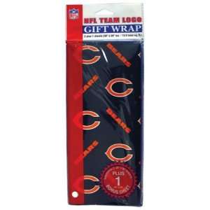  Chicago Bears NFL Flat Gift Wrap (20x30 Sheets) Sports 