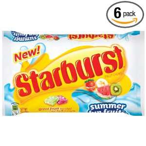 Starburst Summer Fun Fruit, 14 Ounce Bags (Pack of 6)