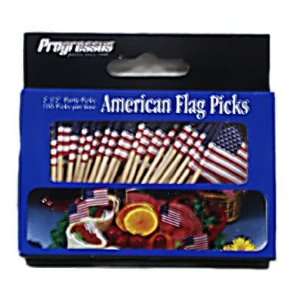American Flag Party Picks Case Pack 12 