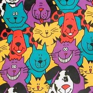  Technicolor Cats and Dogs Gift Wrap