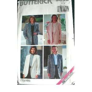  MISSES JACKET SIZES 6 8 10 BUTTERICK EASY PATTERN 5653 