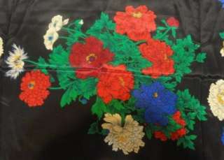 Liz Claiborne 100% Silk Floral/Multi Color Scarf NR  