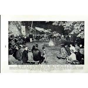  c1920 BOY SCOUTS AMERICA CAMP FIRE WOODS BADEN POWELL 