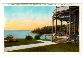 Cottage Lake Champlain Cliff Haven NY New York Postcard  