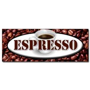  48 ESPRESSO DECAL sticker coffee shop cafe beans 