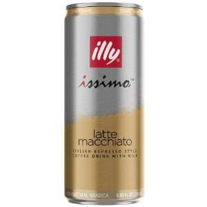 illy issimo, Latte Macchiato Coffee Drink, 8.45 Oz / 12 Pk Cans