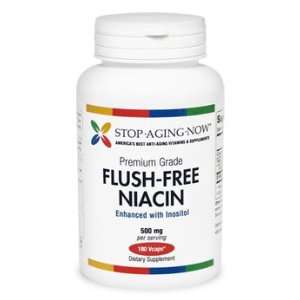 FLUSH FREE NIACIN   250 mg Per Capsule  180 Veggie Caps. Made in the 