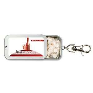  Wedding Favors Red Wine Theme Personalized Key Chain Mint 