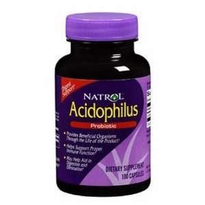  Natrol Probiotics Acidophilus 100 mg 100 capsules Health 