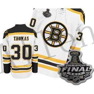  Boston Bruins Staney CUP Final Jersey #30 Thomas White 
