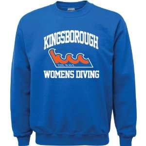  Kingsborough Community College Wave Royal Blue Youth Womens Diving 